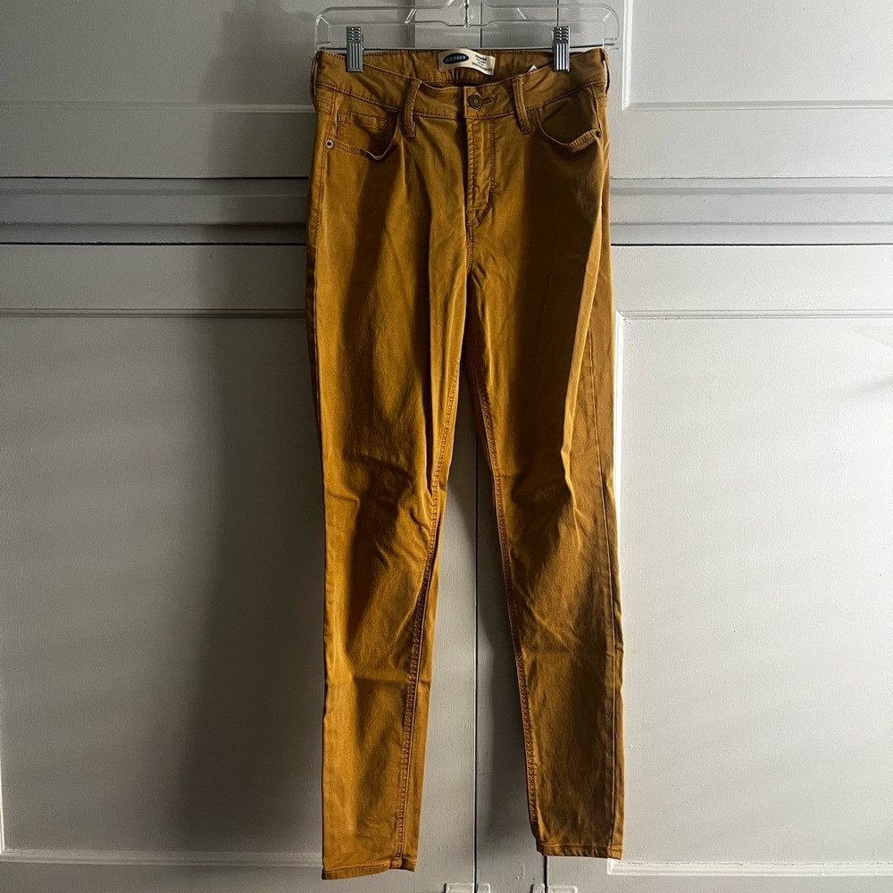 Old Navy Rockstar Skinny Jeans - Mustard Yellow, size 2